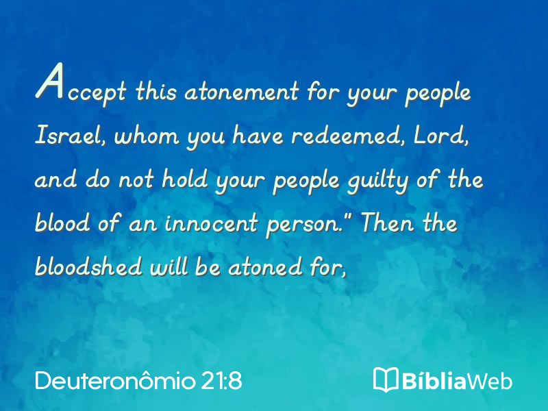 Deuteronômio 21:8 em imagem para compartilhar