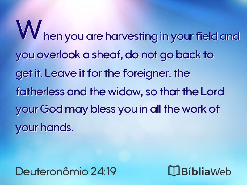 Deuteronômio 24:19 em imagem para compartilhar