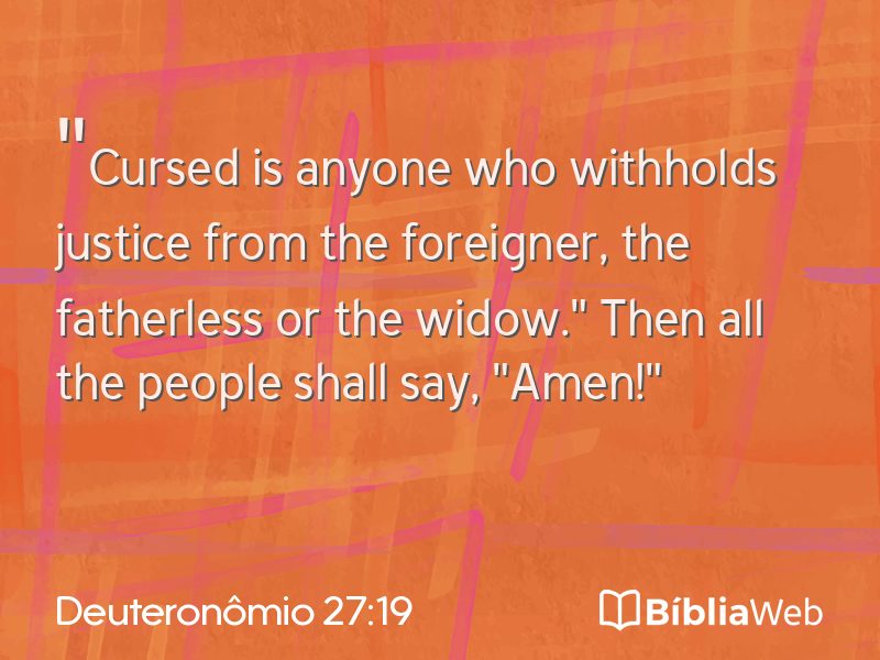 Deuteronômio 27:19 em imagem para compartilhar