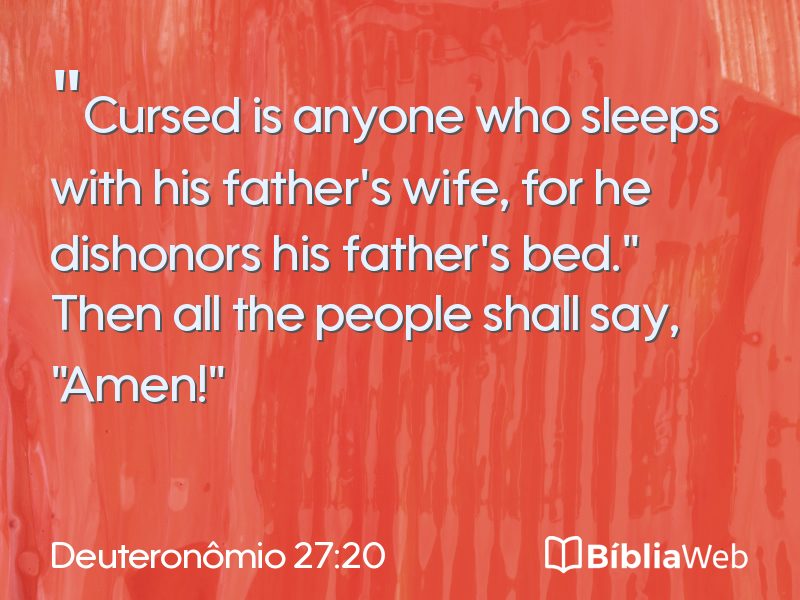 Deuteronômio 27:20 em imagem para compartilhar