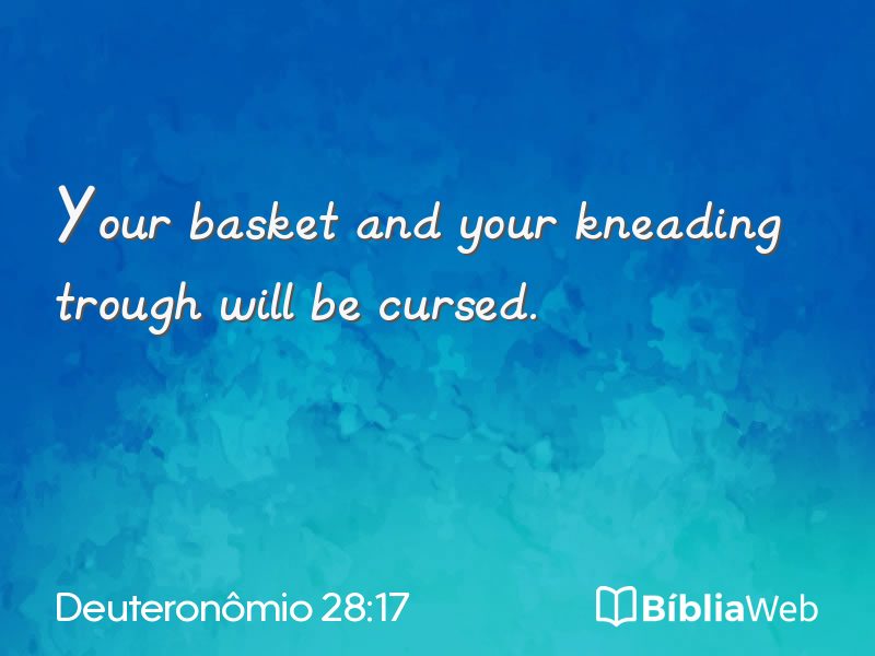 Deuteronômio 28:17 em imagem para compartilhar
