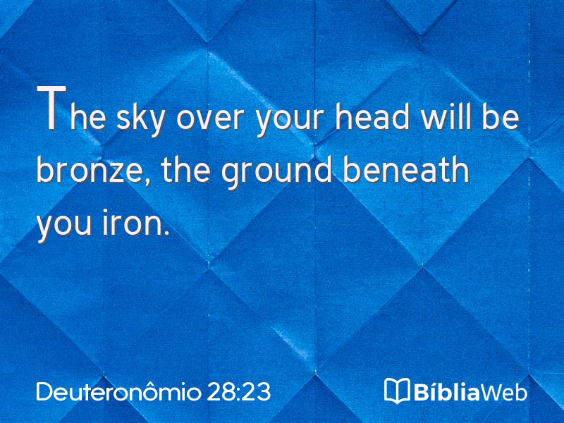 Deuteronômio 28:23 em imagem para compartilhar