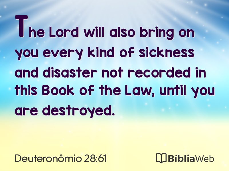 Deuteronômio 28:61 em imagem para compartilhar