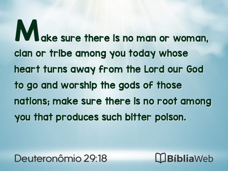 Deuteronômio 29:18 em imagem para compartilhar