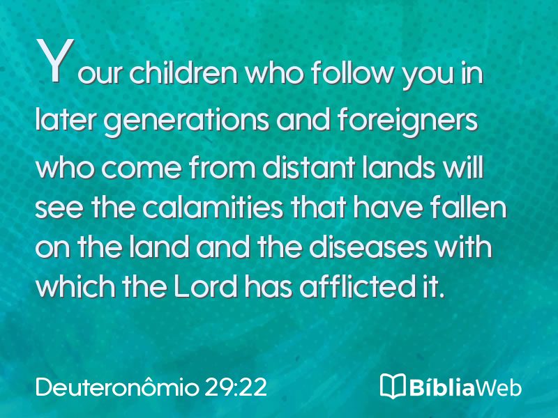 Deuteronômio 29:22 em imagem para compartilhar