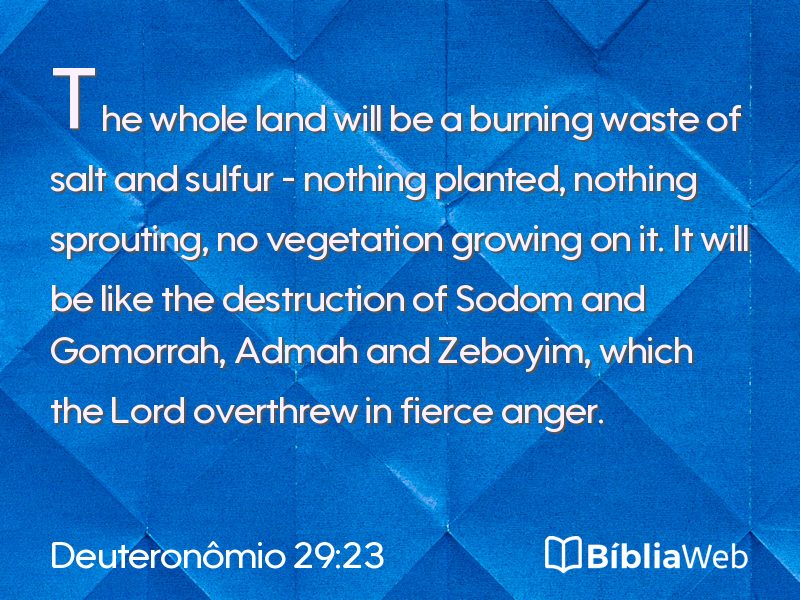Deuteronômio 29:23 em imagem para compartilhar