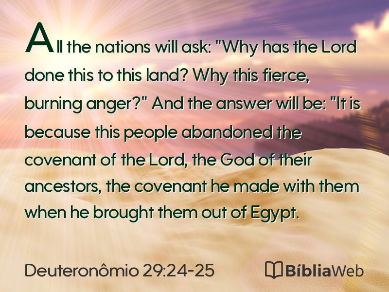 Deuteronômio 29:24-25 em imagem para compartilhar
