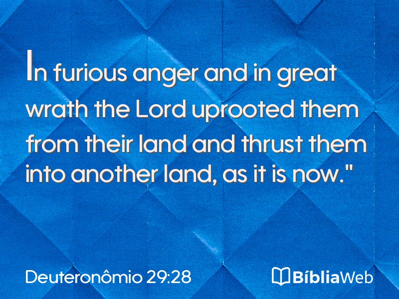 Deuteronômio 29:28 em imagem para compartilhar