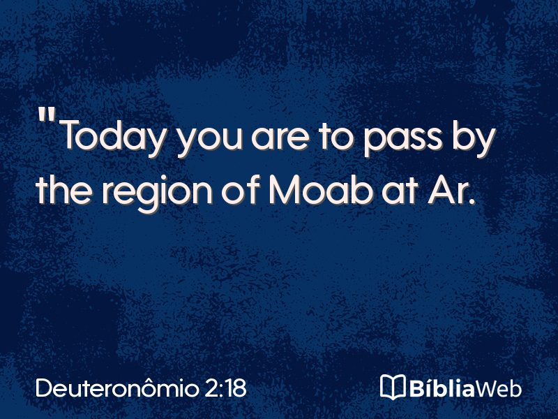Deuteronômio 2:18 em imagem para compartilhar