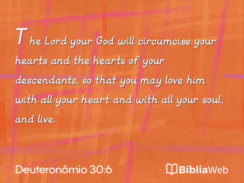 Deuteronômio 30:6 em imagem para compartilhar