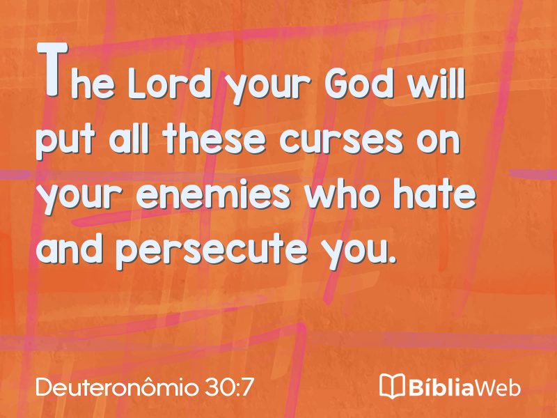 Deuteronômio 30:7 em imagem para compartilhar
