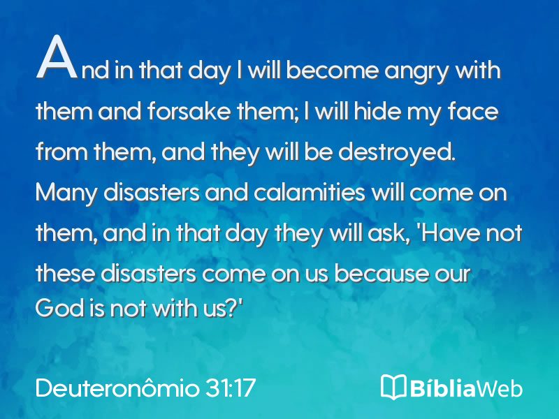 Deuteronômio 31:17 em imagem para compartilhar
