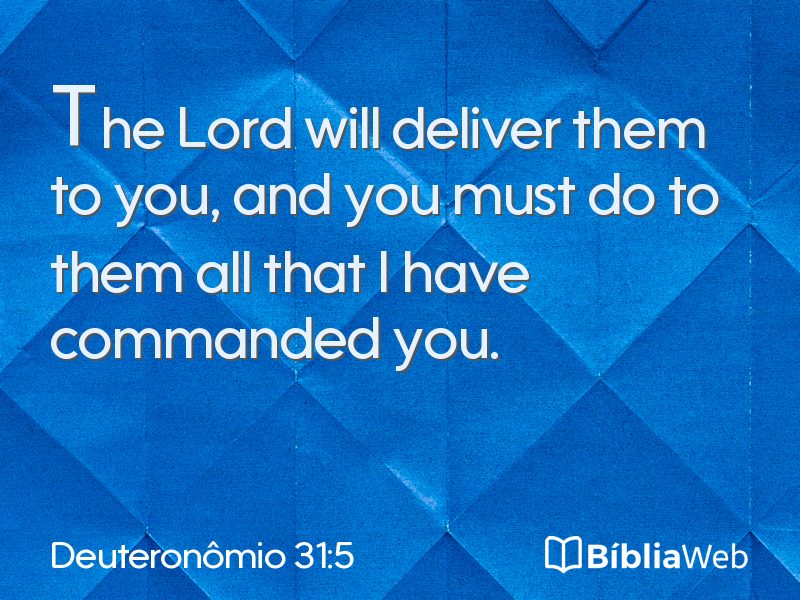 Deuteronômio 31:5 em imagem para compartilhar