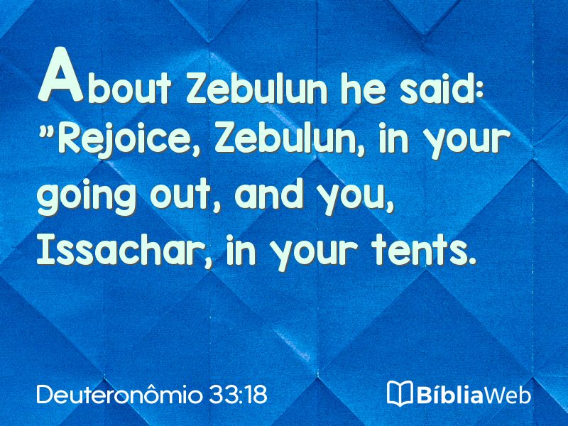 Deuteronômio 33:18 em imagem para compartilhar