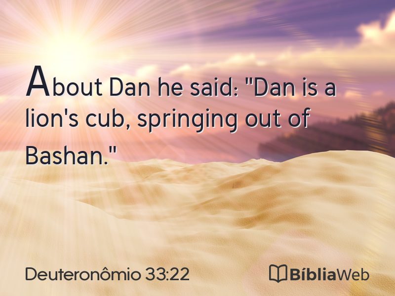 Deuteronômio 33:22 em imagem para compartilhar