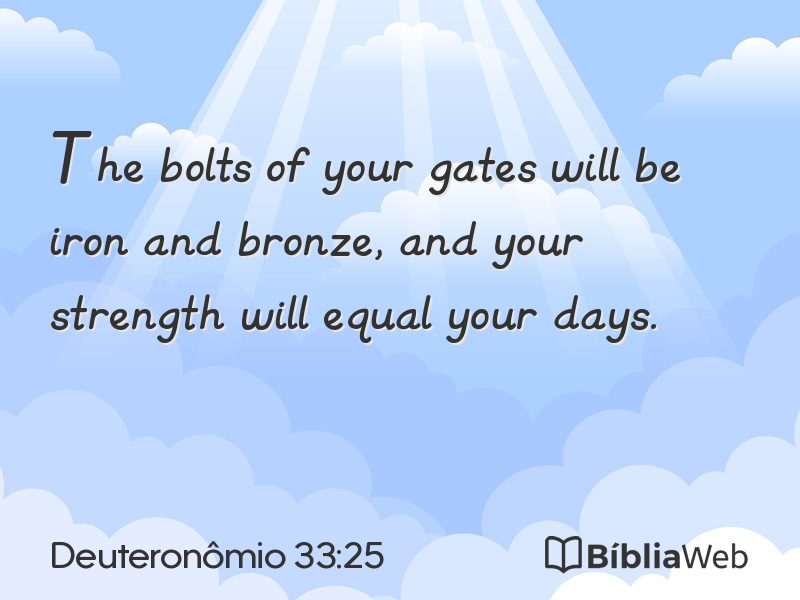 Deuteronômio 33:25 em imagem para compartilhar