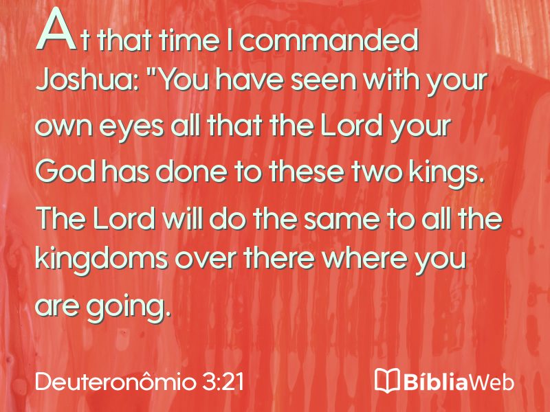 Deuteronômio 3:21 em imagem para compartilhar