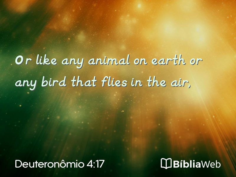 Deuteronômio 4:17 em imagem para compartilhar