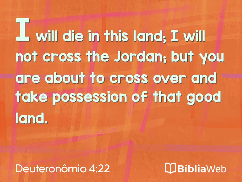 Deuteronômio 4:22 em imagem para compartilhar