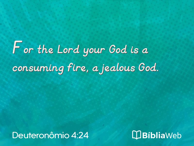 Deuteronômio 4:24 em imagem para compartilhar