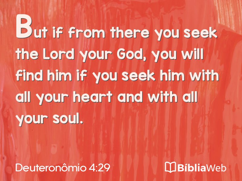 Deuteronômio 4:29 em imagem para compartilhar