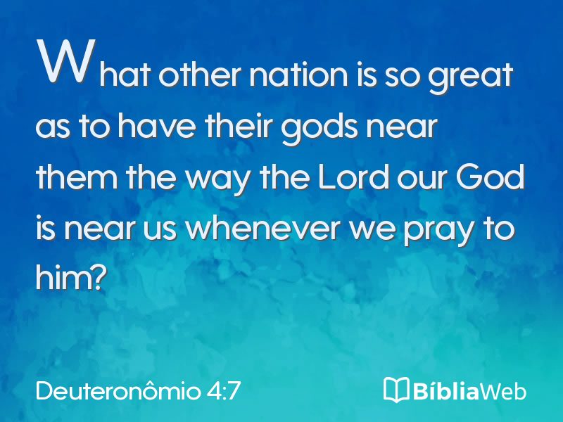 Deuteronômio 4:7 em imagem para compartilhar