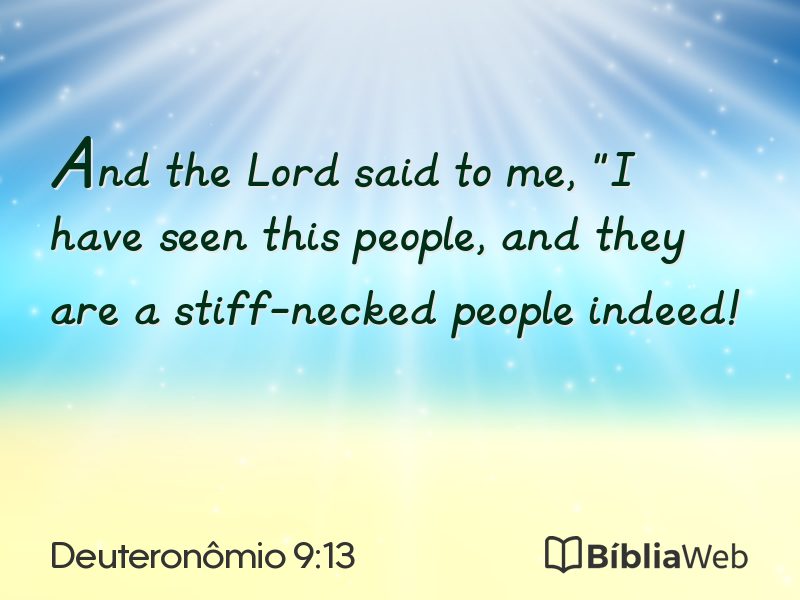 Deuteronômio 9:13 em imagem para compartilhar