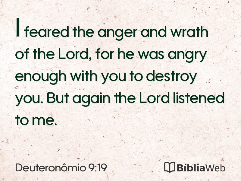 Deuteronômio 9:19 em imagem para compartilhar