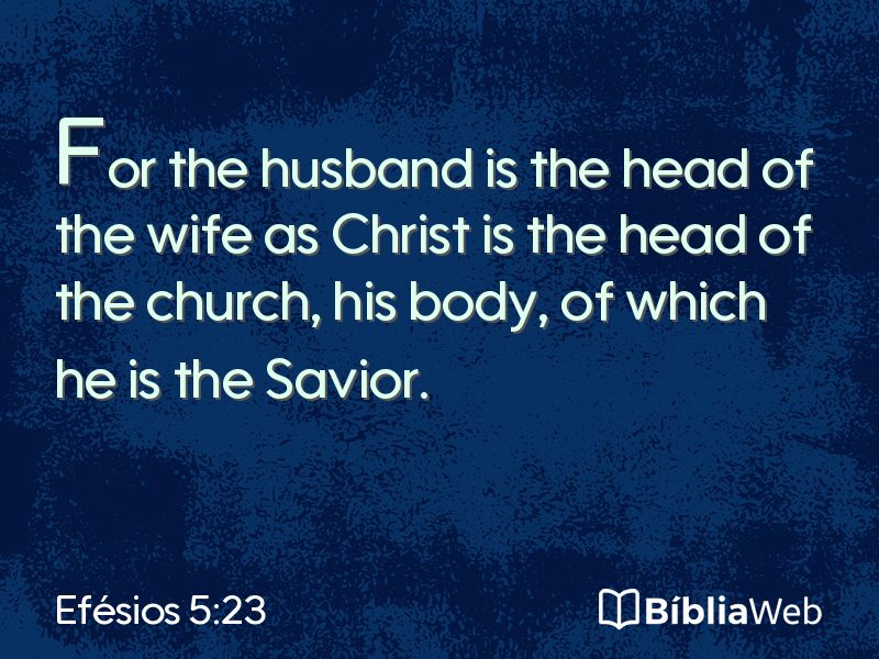 Efésios 5:23 em imagem para compartilhar