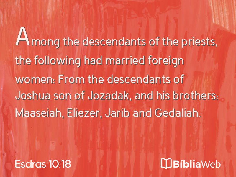 Esdras 10:18 em imagem para compartilhar