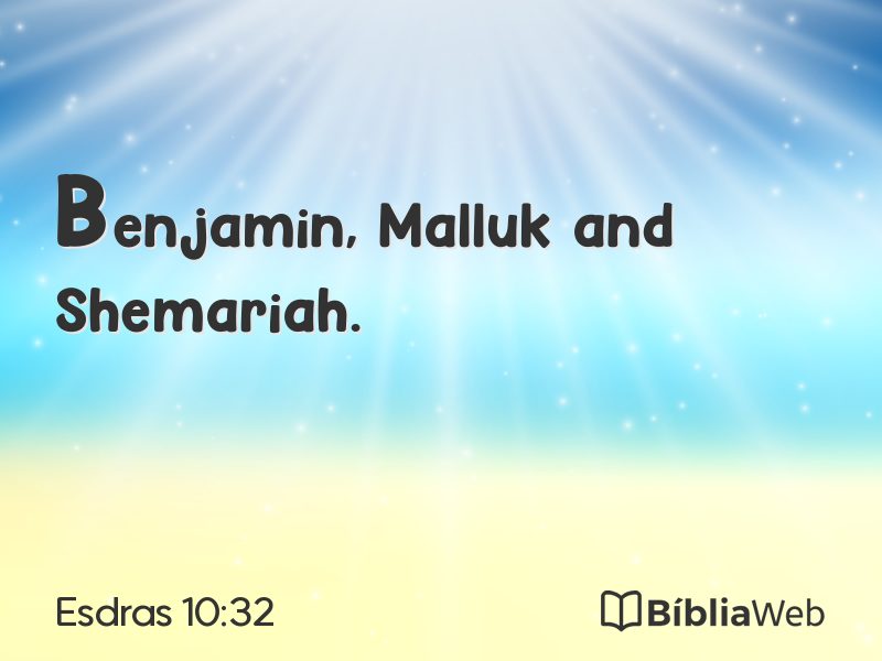 Esdras 10:32 em imagem para compartilhar