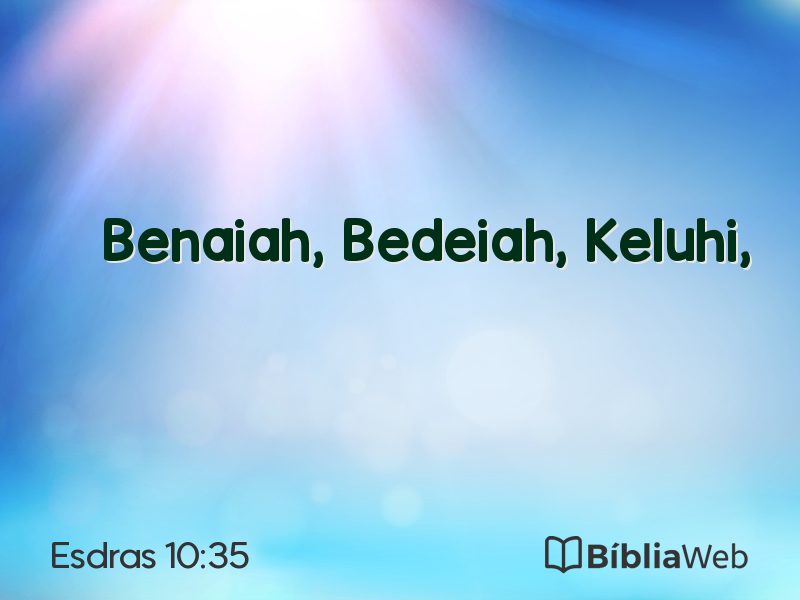 Esdras 10:35 em imagem para compartilhar