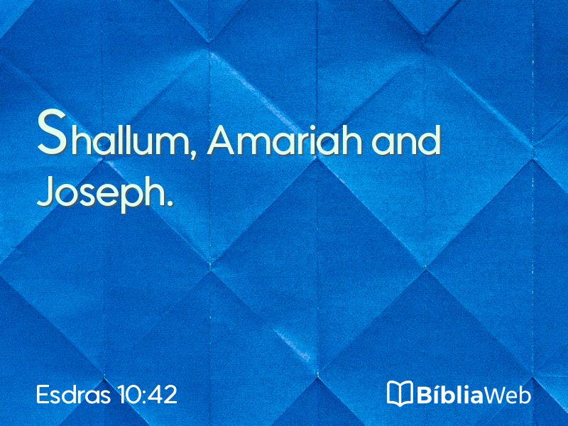 Esdras 10:42 em imagem para compartilhar