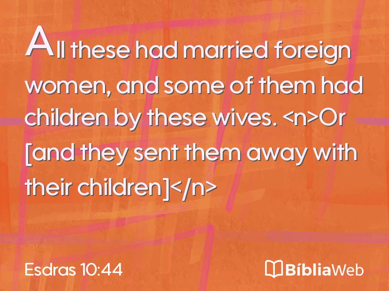 Esdras 10:44 em imagem para compartilhar