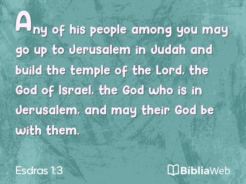 Esdras 1:3 em imagem para compartilhar