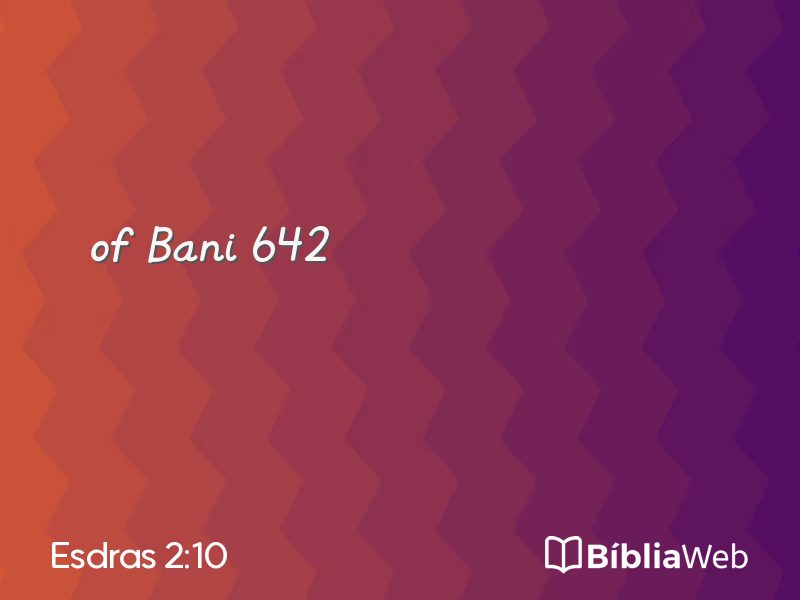 Esdras 2:10 em imagem para compartilhar