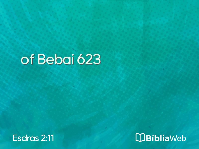 Esdras 2:11 em imagem para compartilhar