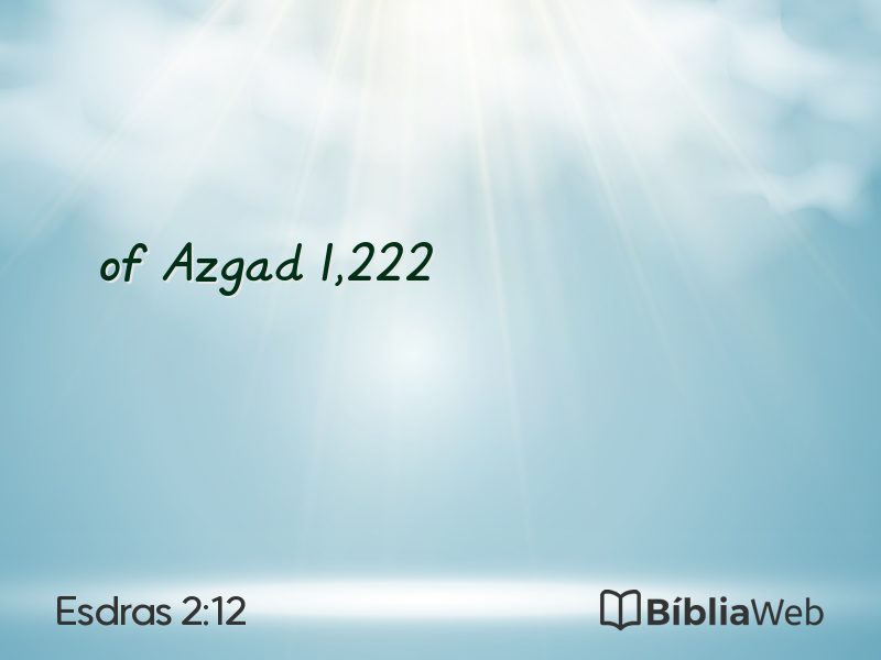 Esdras 2:12 em imagem para compartilhar