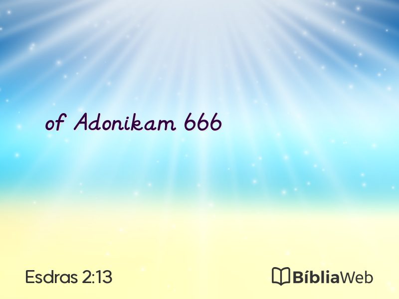 Esdras 2:13 em imagem para compartilhar