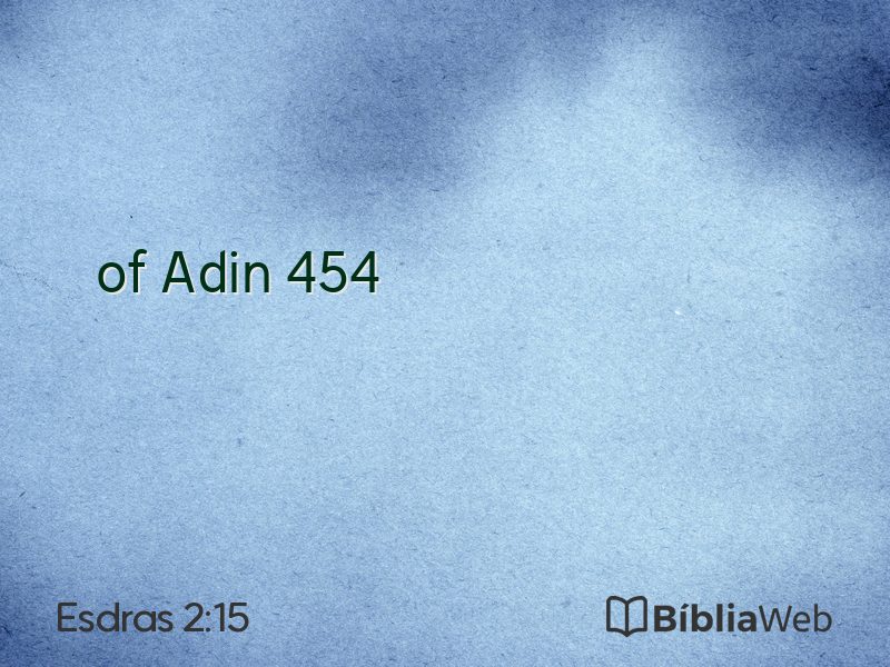 Esdras 2:15 em imagem para compartilhar