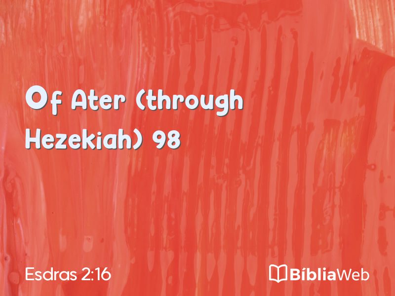 Esdras 2:16 em imagem para compartilhar