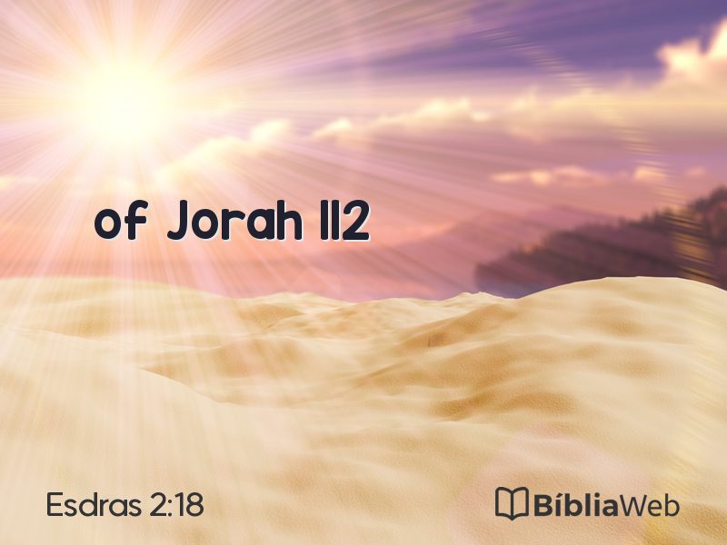 Esdras 2:18 em imagem para compartilhar