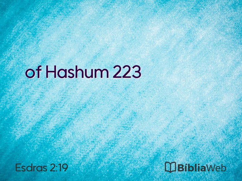 Esdras 2:19 em imagem para compartilhar