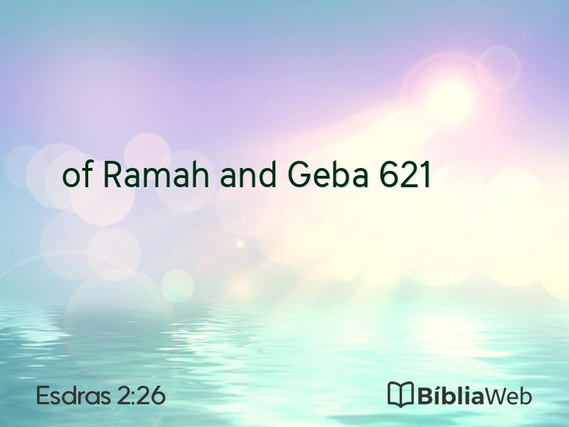 Esdras 2:26 em imagem para compartilhar