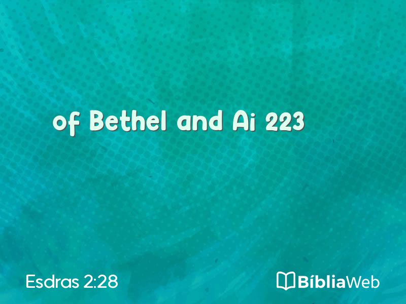 Esdras 2:28 em imagem para compartilhar