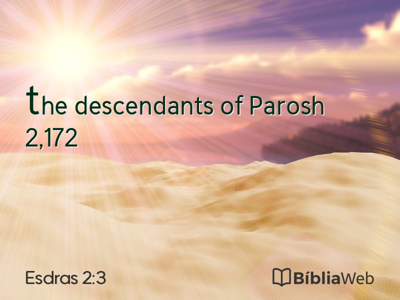Esdras 2:3 em imagem para compartilhar