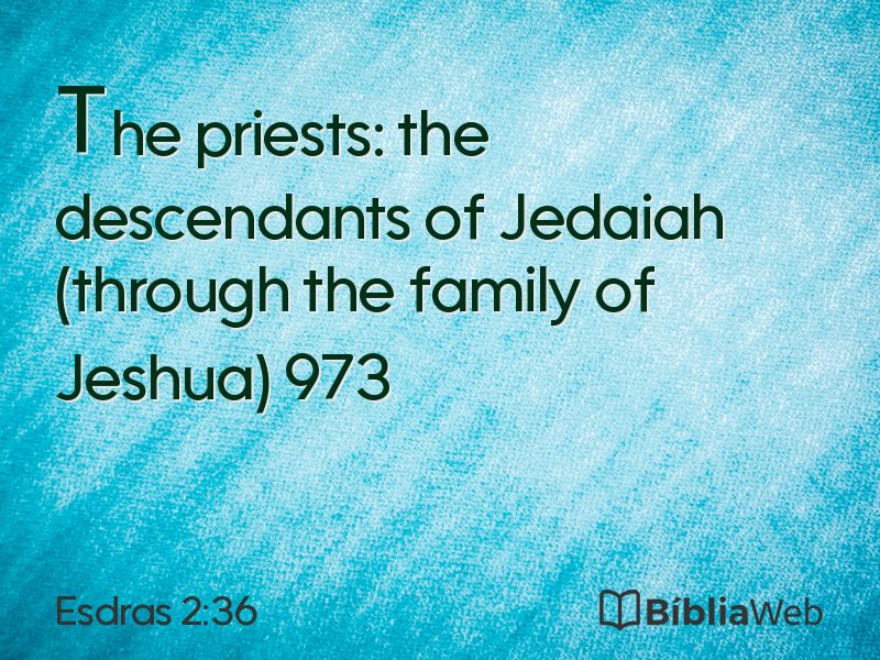 Esdras 2:36 em imagem para compartilhar