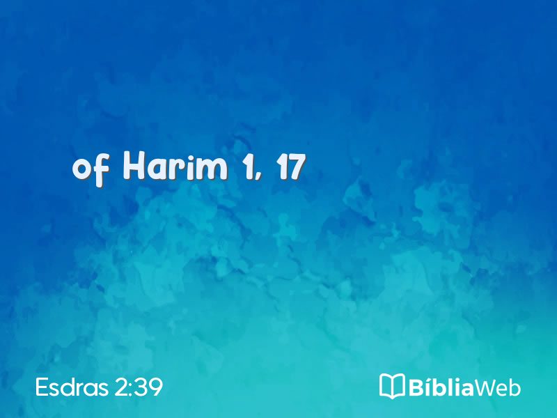 Esdras 2:39 em imagem para compartilhar
