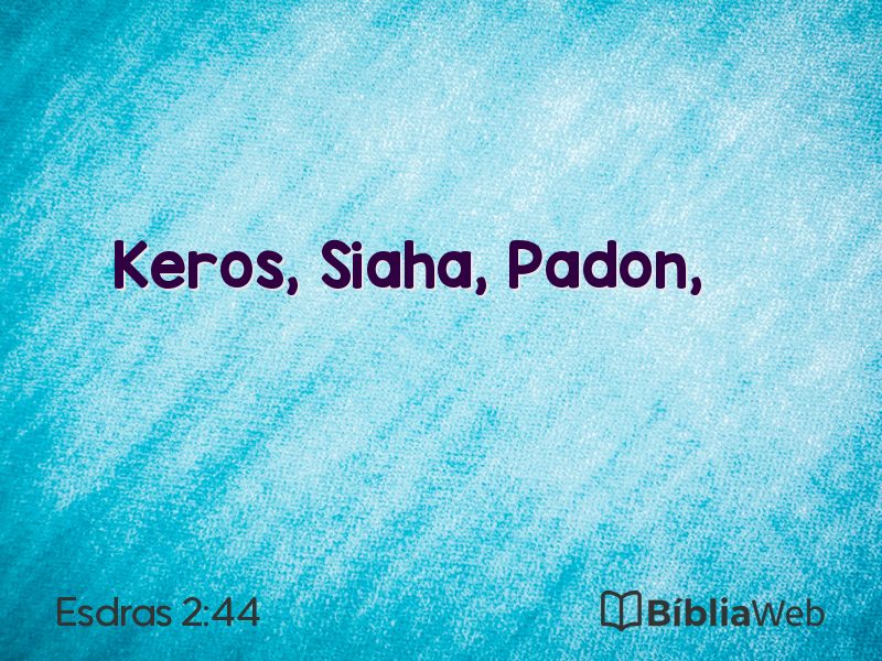 Esdras 2:44 em imagem para compartilhar