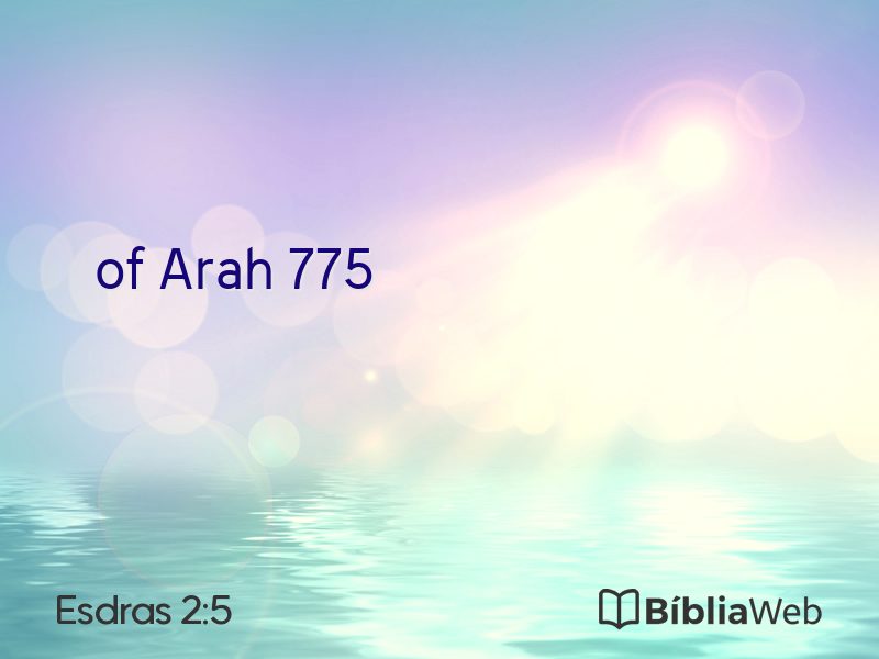 Esdras 2:5 em imagem para compartilhar